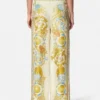 Pantaloni din mătase Barocco Silk Pantaloni din mătase Barocco Silk