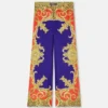 Pantaloni din mătase Cheetah Barocco Silk Pantaloni din mătase Cheetah Barocco Silk