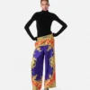 Pantaloni din mătase Cheetah Barocco Silk Pantaloni din mătase Cheetah Barocco Silk