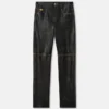 Pantaloni din piele uzată Pantaloni din piele uzată