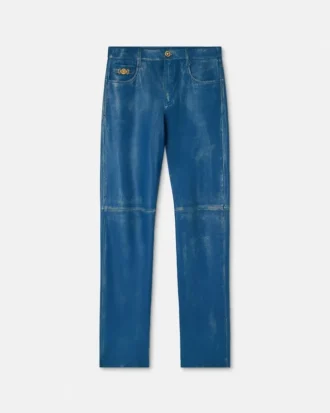 Pantaloni din piele uzată