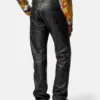 Pantaloni din piele uzată Pantaloni din piele uzată