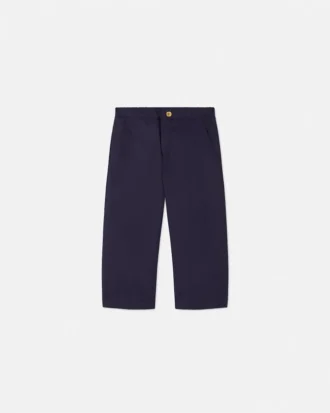 Pantaloni din poplin de bumbac pentru copii