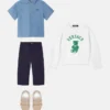 Pantaloni din poplin de bumbac pentru copii Pantaloni din poplin de bumbac pentru copii