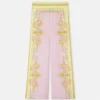 Pantaloni din twill de mătase imprimați Pantaloni din twill de mătase imprimați