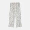 Pantaloni din twill de mătase imprimați pentru copii Pantaloni din twill de mătase imprimați pentru copii