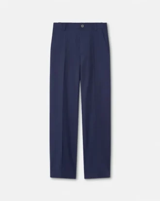 Pantaloni drepți din lână