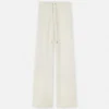 Pantaloni evazați din lână și bumbac Pantaloni evazați din lână și bumbac