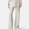 Pantaloni evazați din lână și bumbac Pantaloni evazați din lână și bumbac