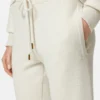 Pantaloni evazați din lână și bumbac Pantaloni evazați din lână și bumbac