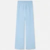Pantaloni evazați din lână și bumbac Pantaloni evazați din lână și bumbac