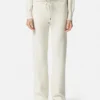Pantaloni evazați din lână și bumbac Pantaloni evazați din lână și bumbac