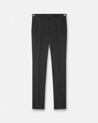 Pantaloni formali conici din lână