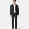 Pantaloni formali conici din lână Pantaloni formali conici din lână
