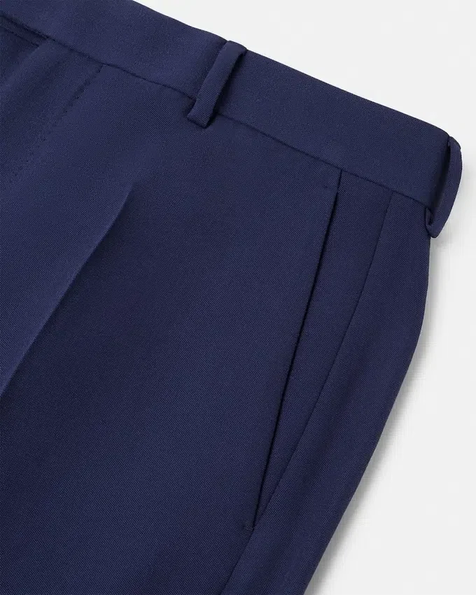 Pantaloni formali conici din lână Pantaloni formali conici din lână