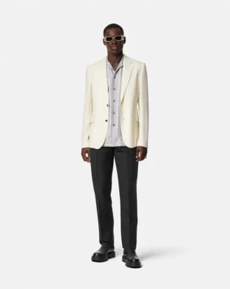 Pantaloni formali din amestec de mohair
