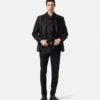 Pantaloni formali din jacquard cu imprimeu leopard Pantaloni formali din jacquard cu imprimeu leopard
