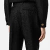 Pantaloni formali din jacquard cu imprimeu leopard Pantaloni formali din jacquard cu imprimeu leopard