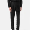Pantaloni formali din jacquard cu imprimeu leopard Pantaloni formali din jacquard cu imprimeu leopard