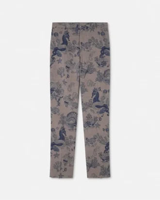 Pantaloni formali din lână Coral Theatre
