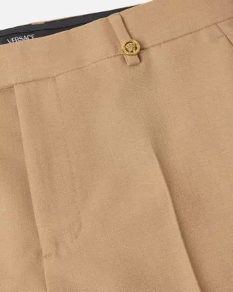 Pantaloni formali din lână melanj
