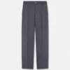 Pantaloni jogger din lână cu micro-carouri Pantaloni jogger din lână cu micro-carouri