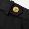 Pantaloni largi din gabardină, cu talie joasă Pantaloni largi din gabardină, cu talie joasă