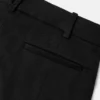 Pantaloni largi din gabardină, cu talie joasă Pantaloni largi din gabardină, cu talie joasă