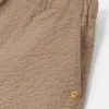 Pantaloni scurți din bumbac seersucker brodați pentru copii Pantaloni scurți din bumbac seersucker brodați pentru copii
