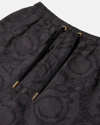 Pantaloni scurți din cambric jacquard Barocco