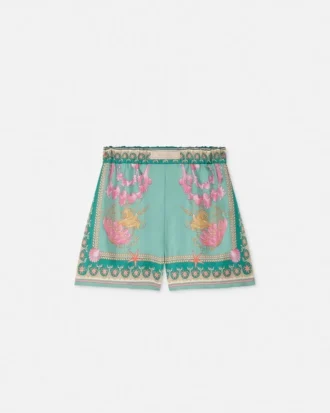 Pantaloni scurți din mătase Barocco Silk