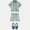 Pantaloni scurți din mătase Barocco Silk pentru copii Pantaloni scurți din mătase Barocco Silk pentru copii