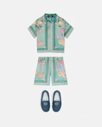 Pantaloni scurți din mătase Barocco Silk pentru copii