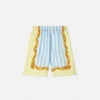 Pantaloni scurți din mătase cu dungi Barocco pentru copii