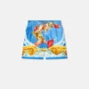 Pantaloni scurți din mătase twill cu imprimeu Pantaloni scurți din mătase twill cu imprimeu