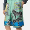 Pantaloni scurți din mătase Versace Safari Pantaloni scurți din mătase Versace Safari