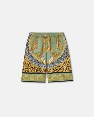 Pantaloni scurți din mătase Wild Cats