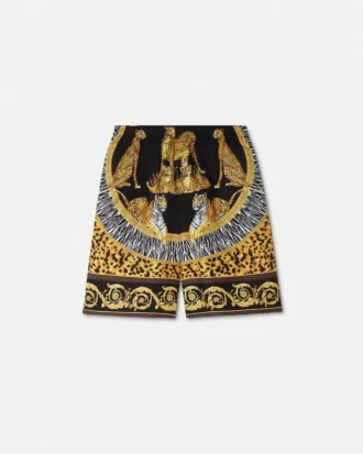 Pantaloni scurți din mătase Wild Cats