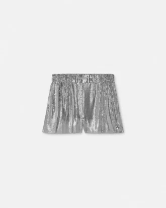 Pantaloni scurți din plasă metalică