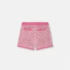 Pantaloni scurți din tricot croșetat
