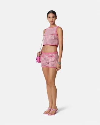 Pantaloni scurți din tricot croșetat Pantaloni scurți din tricot croșetat