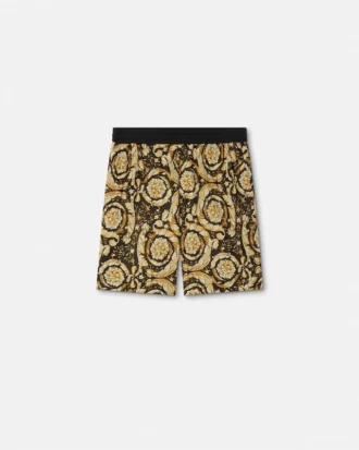 Pantaloni scurți din tricot jacquard Barocco