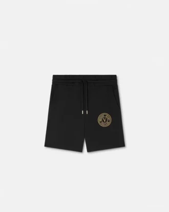 Pantaloni scurți din tricou cu logo V-Emblem Pantaloni scurți din tricou cu logo V-Emblem