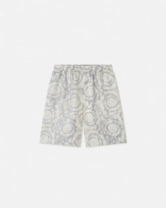 Pantaloni scurți din twill de mătase imprimați pentru copii