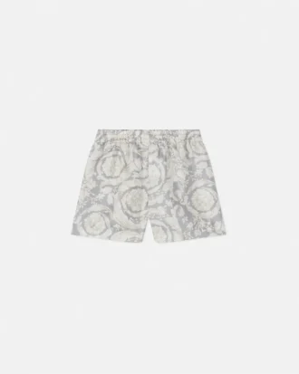 Pantaloni scurți din twill de mătase imprimați pentru copii