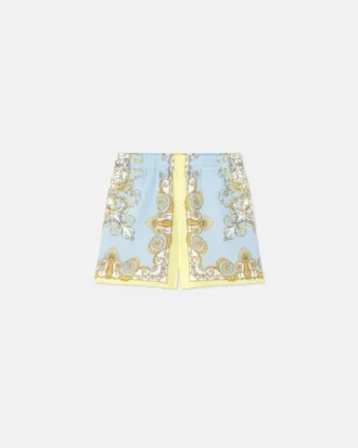 Pantaloni scurți din twill de mătase imprimați pentru copii