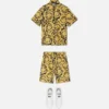 Pantaloni scurți din twill de mătase imprimați pentru copii
