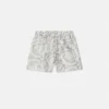 Pantaloni scurți din twill de mătase imprimați pentru copii Pantaloni scurți din twill de mătase imprimați pentru copii