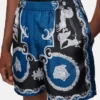 Pantaloni scurți slim din twill de mătase imprimat Pantaloni scurți slim din twill de mătase imprimat