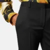 Pantaloni slim din gabardină elastică de lână Pantaloni slim din gabardină elastică de lână